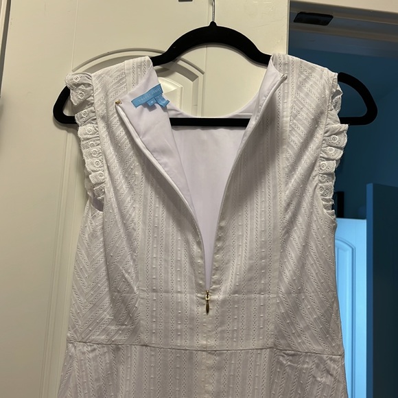 Draper James White midi flutter sleeve dress - Picture 5 of 5